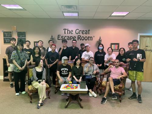 ELP participants and Sheridan staff at the Great Escape Room, Providence